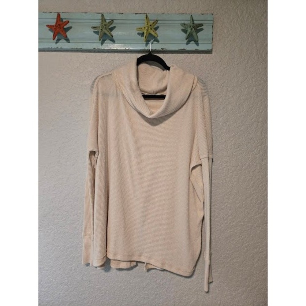 Free People Juicy Long Sleeve Cowl Neck Top